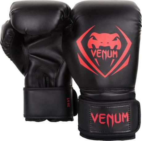 Боксерские перчатки Venum Contender, черный, красный, вес 16 унций