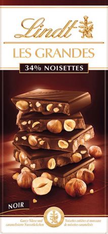 Шоколад темный Les Grandes Лесной Орех, 150 г
