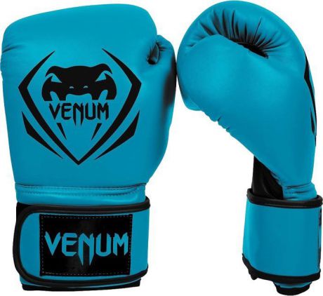 Боксерские перчатки Venum Contender, синий, черный, вес 10 унций