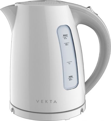 Электрический чайник Vekta KMP-1701, белый, 1,7 л