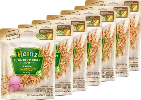 Каша Heinz цельнозерновая пшеничная (спельтовая), 5 месяцев, 7 шт по 180 г