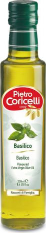 Оливковое масло Pietro Coricelli Extra Virgin базилик, 250 мл