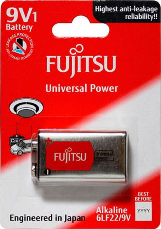 Батарейка щелочная Fujitsu Universal Power, 86660, тип Крона