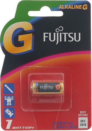Батарейка щелочная Fujitsu, 95157, тип LR1, 2 шт