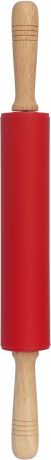 Скалка Mayer & Boch, с вращающимся валиком, 28060, красный, 47 х 5,3 х 5,3 см