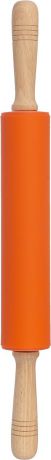 Скалка Mayer & Boch, с вращающимся валиком, 28060-1, оранжевый, 47 х 5,3 х 5,3 см
