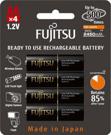 Аккумулятор Fujitsu, FDKB00006, тип АА, 2450 mAh, 4 шт