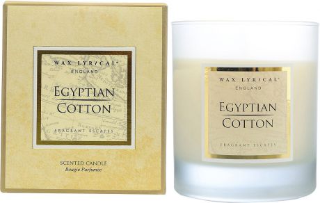 Свеча ароматическая Wax Lyrical Ароматическое путешествие Египетский хлопок, 45 часов горения