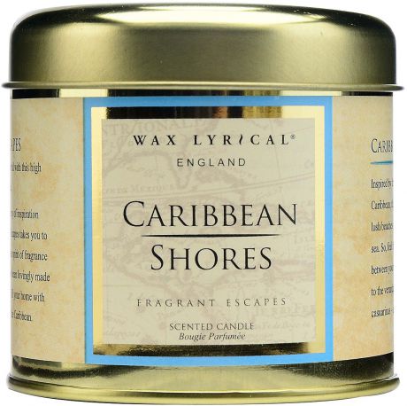 Свеча ароматическая Wax Lyrical Ароматическое путешествие Побережье Карибского моря, 35 часов горения