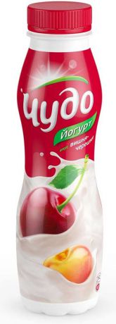 Йогурт фруктовый вишня-черешня 2,4% Чудо, 270 г
