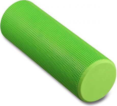 Ролик массажный для йоги Indigo, зеленый, 15 х 45 см