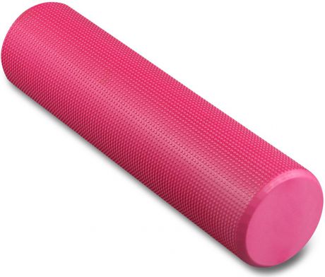 Ролик массажный для йоги Indigo, розовый, 15 х 60 см