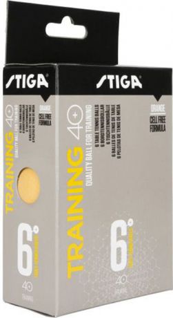 Шарики для пинг-понга Stiga Training ABS, со швом, оранжевый, 6 шт