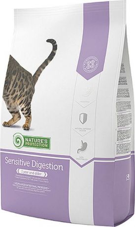 Корм сухой Nature’s Protection для кошек с чувствительным пищеварением, 2 кг