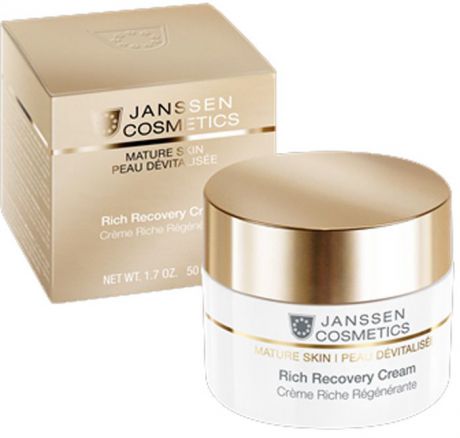 Крем для ухода за кожей Janssen Rich Recovery Cream обогащенный anti-age, с комплексом Cellular Regeneration, 50 мл