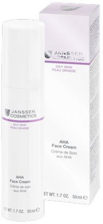 Крем для ухода за кожей Janssen Aha face cream с фруктовыми кислотами для жирной кожи, 50 мл