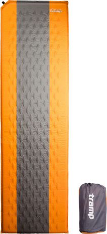 Коврик самонадувающийся Tramp, TRI-002, оранжевый, серый, 180 х 50 см