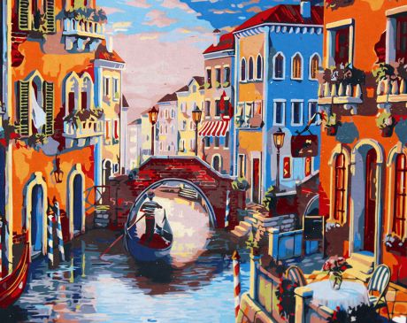Набор для живописи Рыжий кот "Вечерняя Венеция", 50 х 40 см