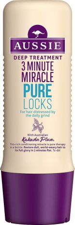 Средство интенсивного ухода Aussie Pure Locks, для волос, страдающих от ежедневной укладки, 250 мл