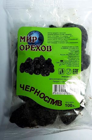 Чернослив Мир орехов, 100 г