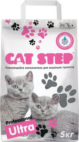 Наполнитель для кошачьих туалетов Cat Step Professional Ultra, комкующийся, 5 кг