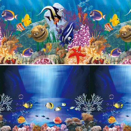 Фон для аквариума Laguna "Синяя сказка Океанский риф"