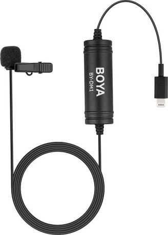 Микрофон петличный Boya BY-DM1, для смартфонов и планшетов Apple с разъемом lightning