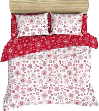 Комплект постельного белья Василиса, 187351, 1,5 спальный, наволочки 70x70, красный