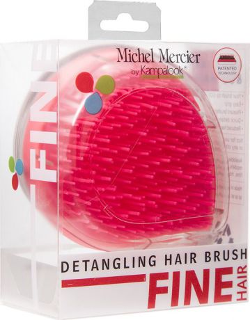Щетка Michel Mercier, компактная для тонких волос, розовый