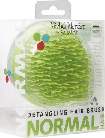 Щетка Michel Mercier, компактная для тонких волос, светло-зеленый