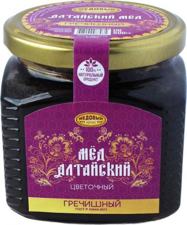 Мёд алтайский Медовый край "Гречишный", 500 г