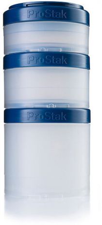 Набор спортивных контейнеров BlenderBottle ProStak Expansion Pak с таблетницей, BB-PREX-CNAV, синий, 4 предмета