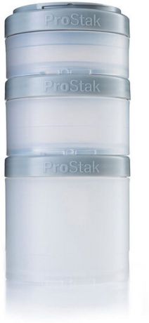 Набор спортивных контейнеров BlenderBottle ProStak Expansion Pak с таблетницей, BB-PREX-CPGR, серый, 4 предмета