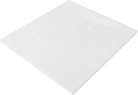 Душевой поддон WasserKRAFT Main, квадрат, с сифоном и заглушкой, 41T03, 90 х 90 см, белый