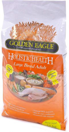 Корм сухой Golden Eagle Holistic Dog Adult L, для собак крупных пород, на основе курицы, 12 кг