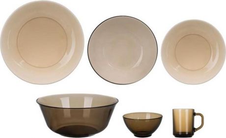 Набор столовой посуды Luminarc Амбьянте Эклипс, L5177, коричневый