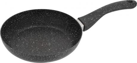 Сковорода Катюша "Уют", антипригарное покрытие, 6010-220-2, черный гранит, диаметр 22 см