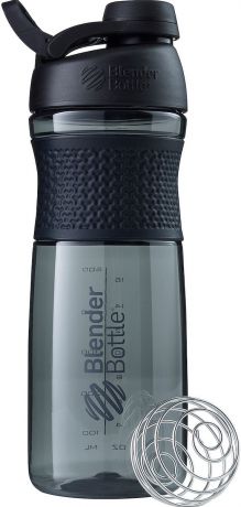 Шейкер спортивный BlenderBottle SportMixer Tritan Twist Cap, BB-ST28-FCBL, черный, 828 мл