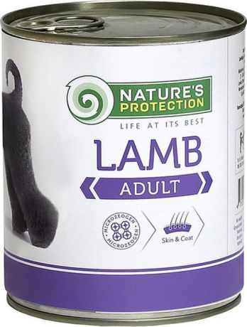 Консервы Nature’s Protection Adult Lamb для собак, ягненок, 800 г