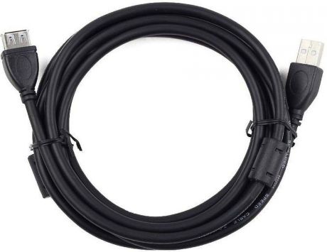 Кабель Cablexpert USB 2.0, 3 м, CCF2-USB2-AMAF-10, черный