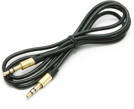 Аудио-кабель Cablexpert 3.5 мм, 1 м, CCA-3.5MM-1B, черный
