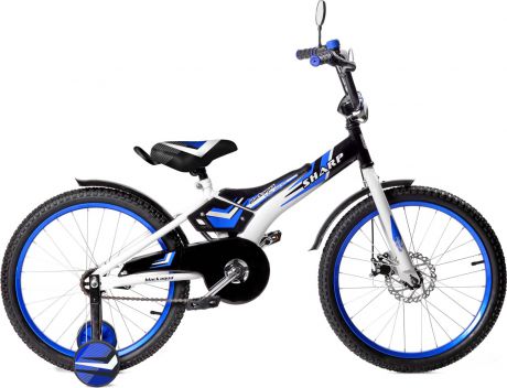 Велосипед детский Black Aqua Sharp, KG1610, со светящимися колесами, колесо 16