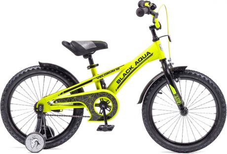 Велосипед детский Black Aqua Velorun, KG1819, колесо 18", лимонный