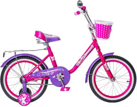 Велосипед детский Black Aqua Princess, KG1602, колесо 16", розовый, сиреневый