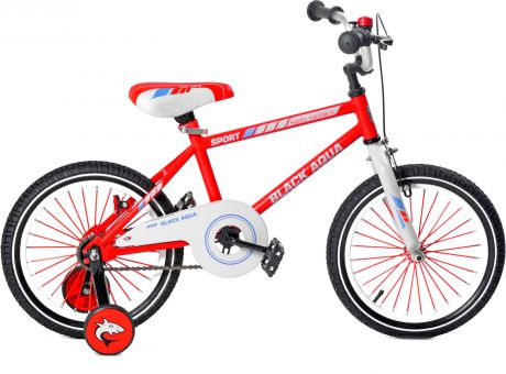 Велосипед детский Black Aqua Sport, KG1623, колесо 16", огненно-красный