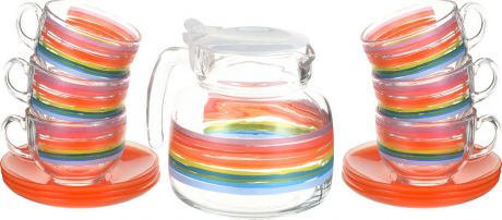 Набор чайный Luminarc Колор Пенсил, P1418, разноцветный