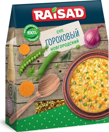 Суп гороховый быстрого приготовления РайСад "Новгородский", 90 г