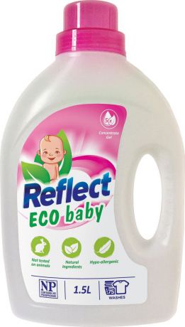 Средство для стирки детского белья Reflect Eco Baby, концентрированное, 1,5 л
