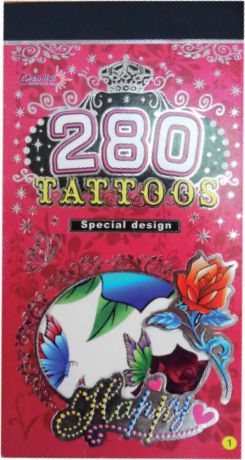Сладкая шипучка Конфитрейд День Игрушки Tattoo Book, 16 татуировок, 24 шт по 1 г