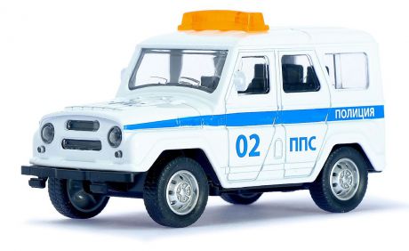 Машинка Автоград Джип полиция, инерционная, масштаб 1:43, 3527628